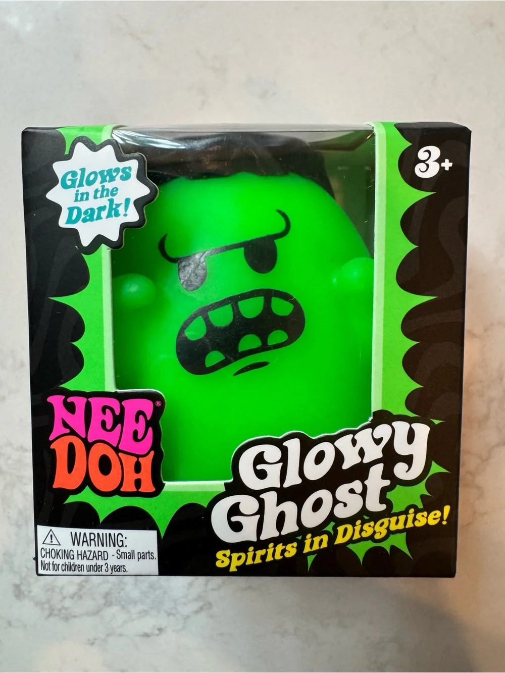 Glowy Ghost Kids Toy - Green Glow-in-the-Dark Figure